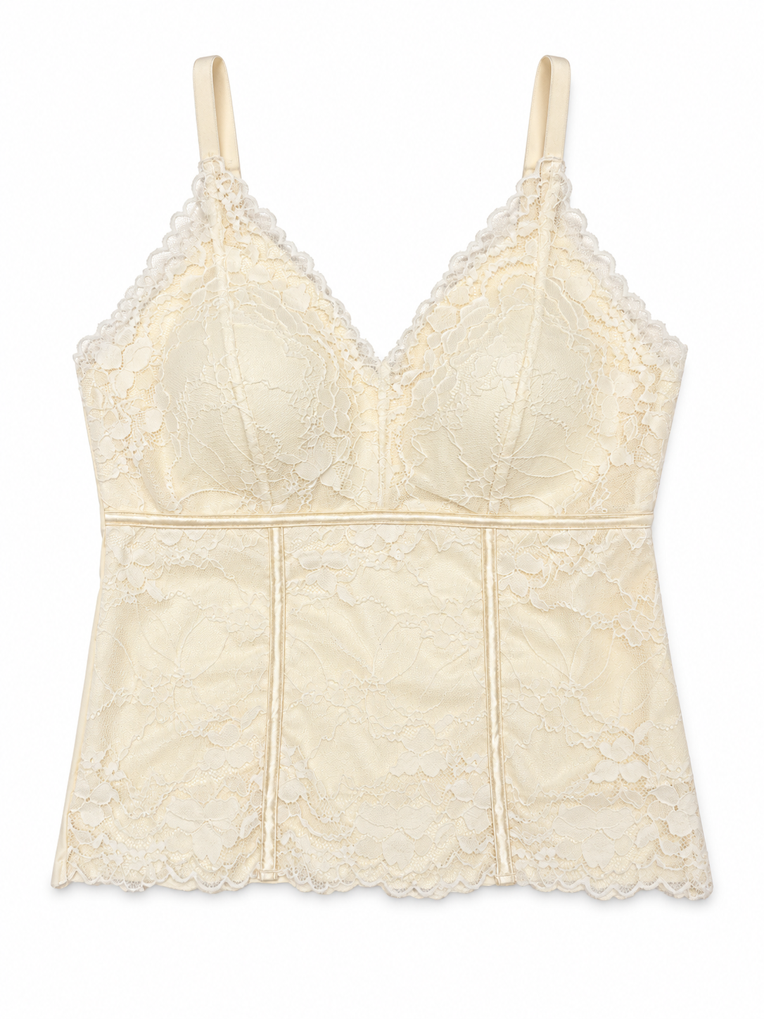 Floral Lace Corset Bra