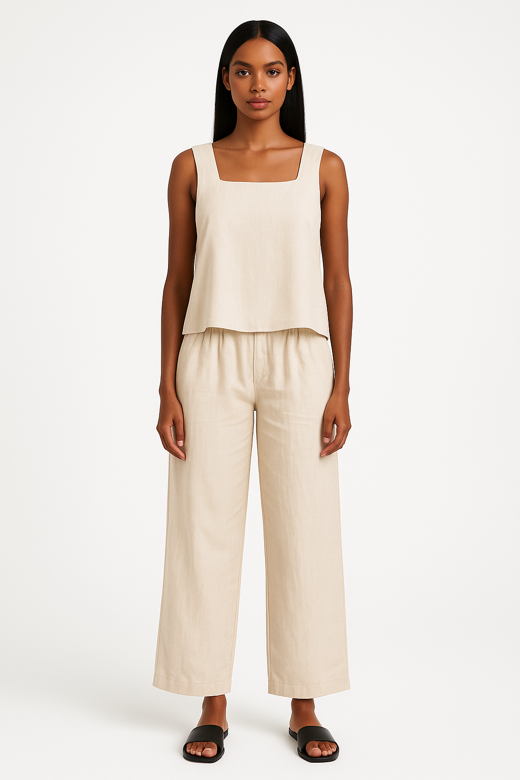 Linen Set of Top & Trouser