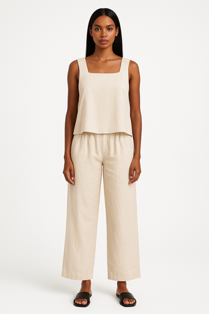 Linen Set of Top & Trouser