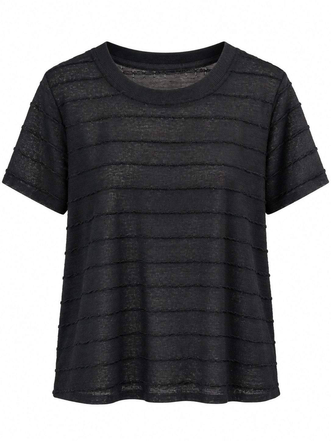 Textured Stripe Knit Top