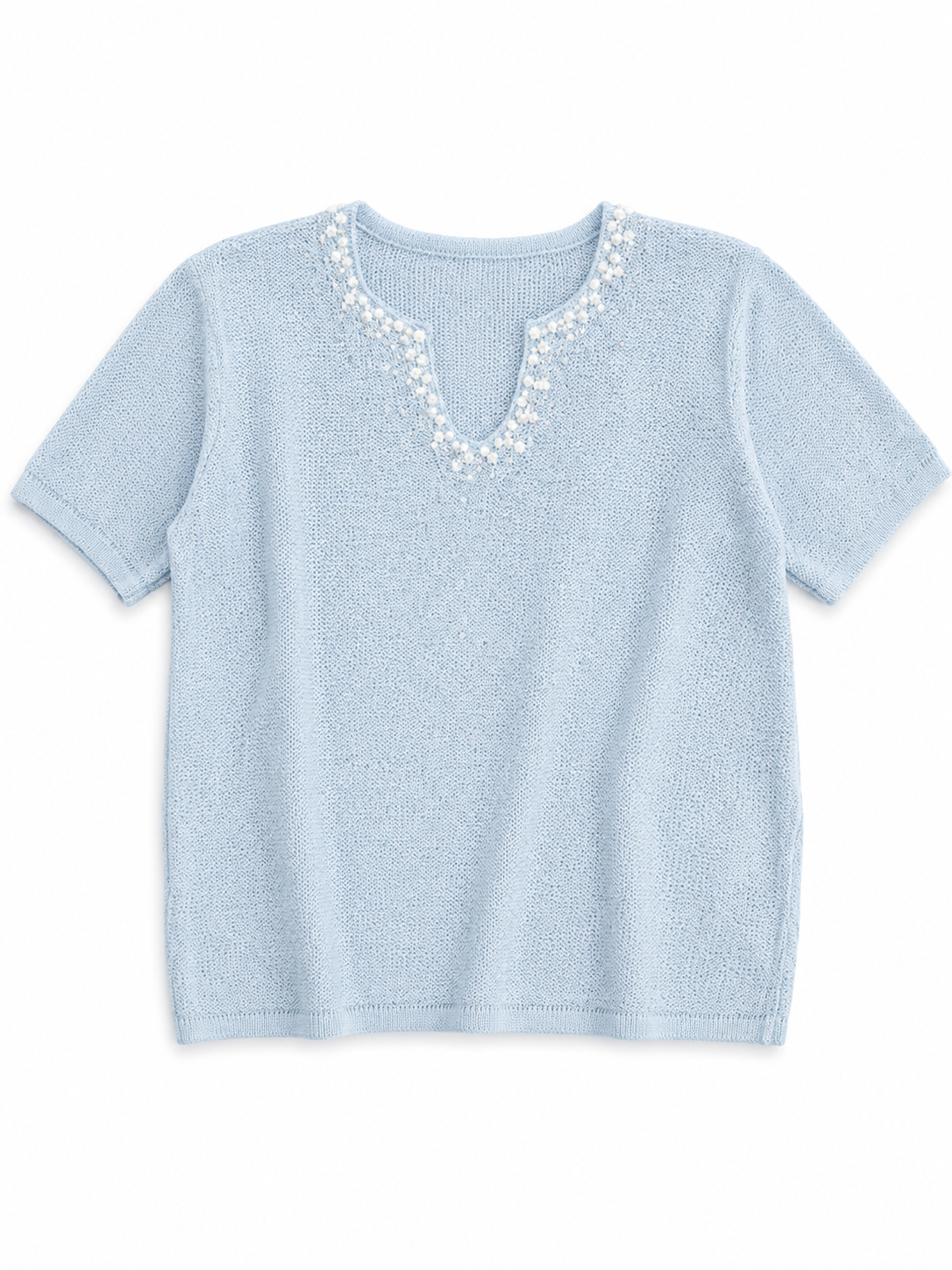 Pearl Trim Knit Top