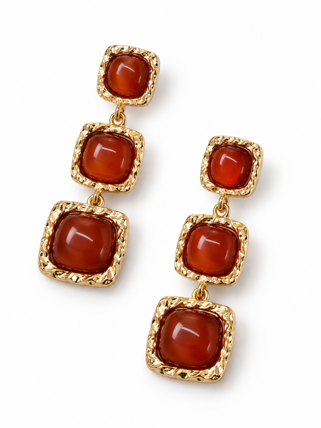 Triple Square Earrings