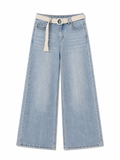 Washed Wide Leg Jeans