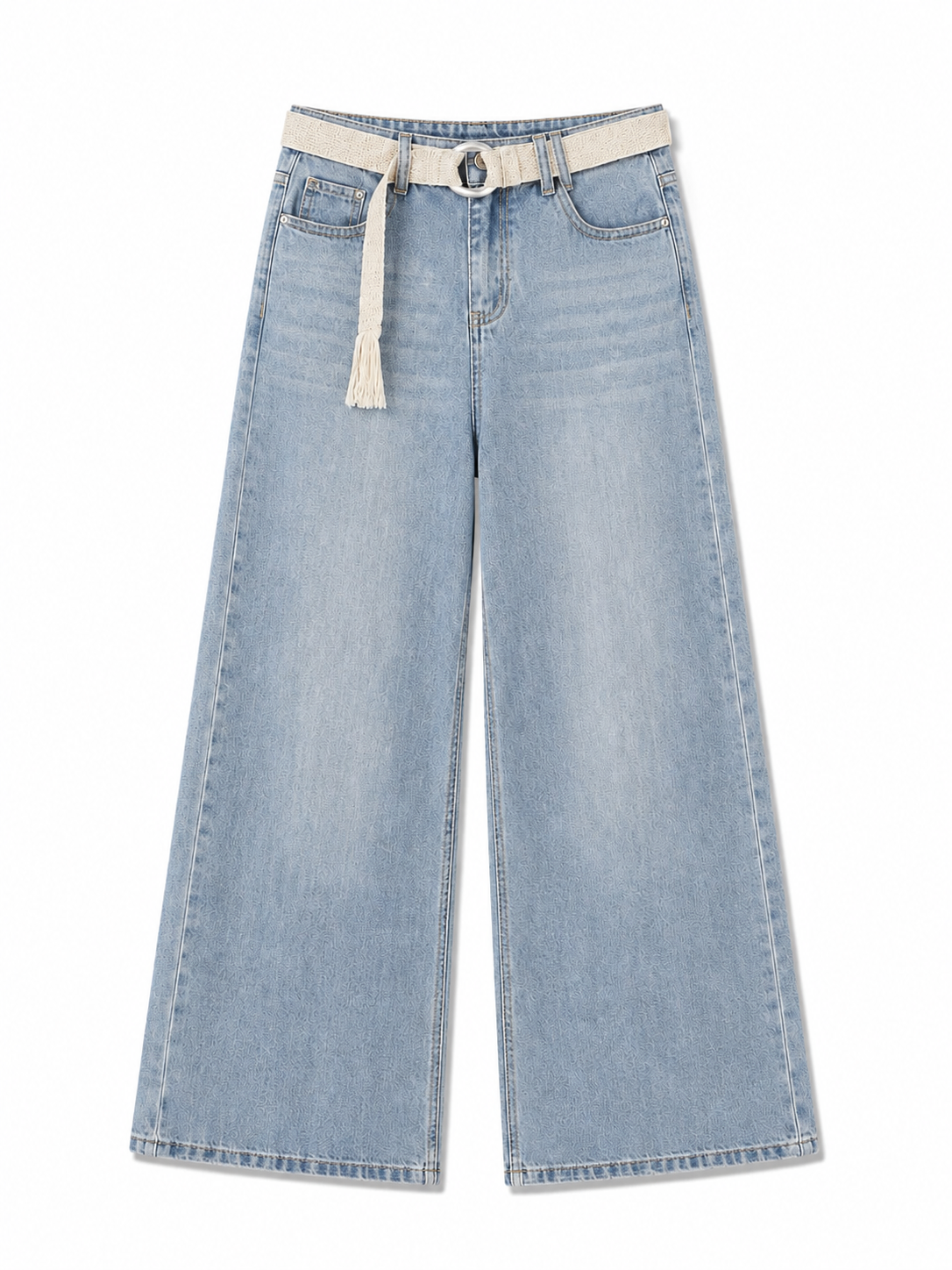 Washed Wide Leg Jeans