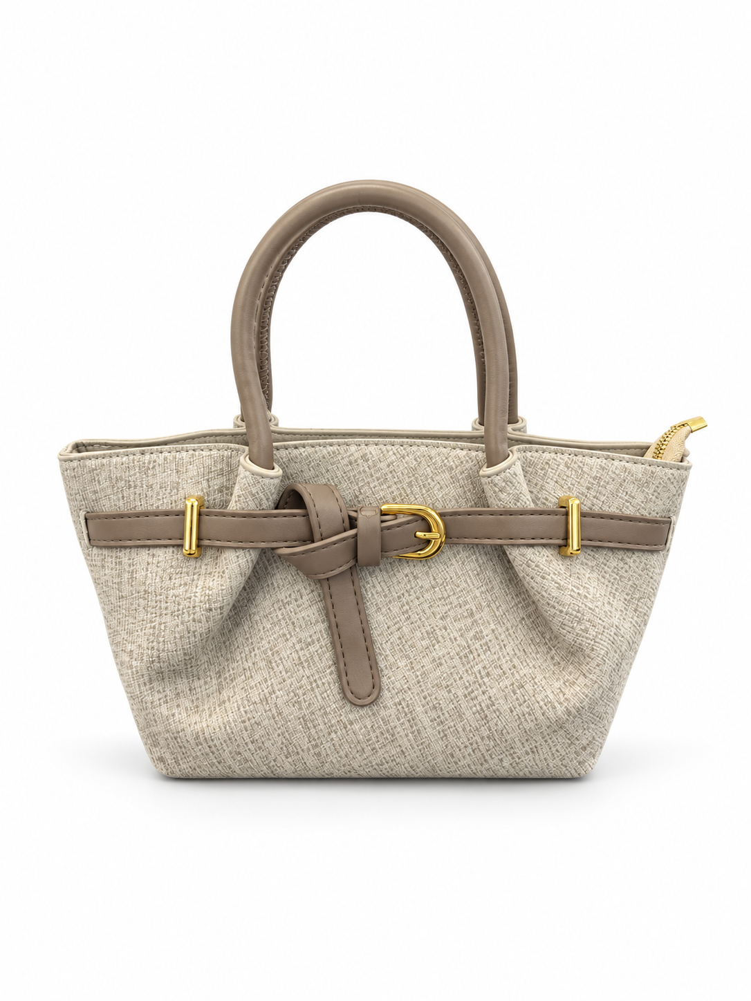 Belt Detail Mini Tote Bag