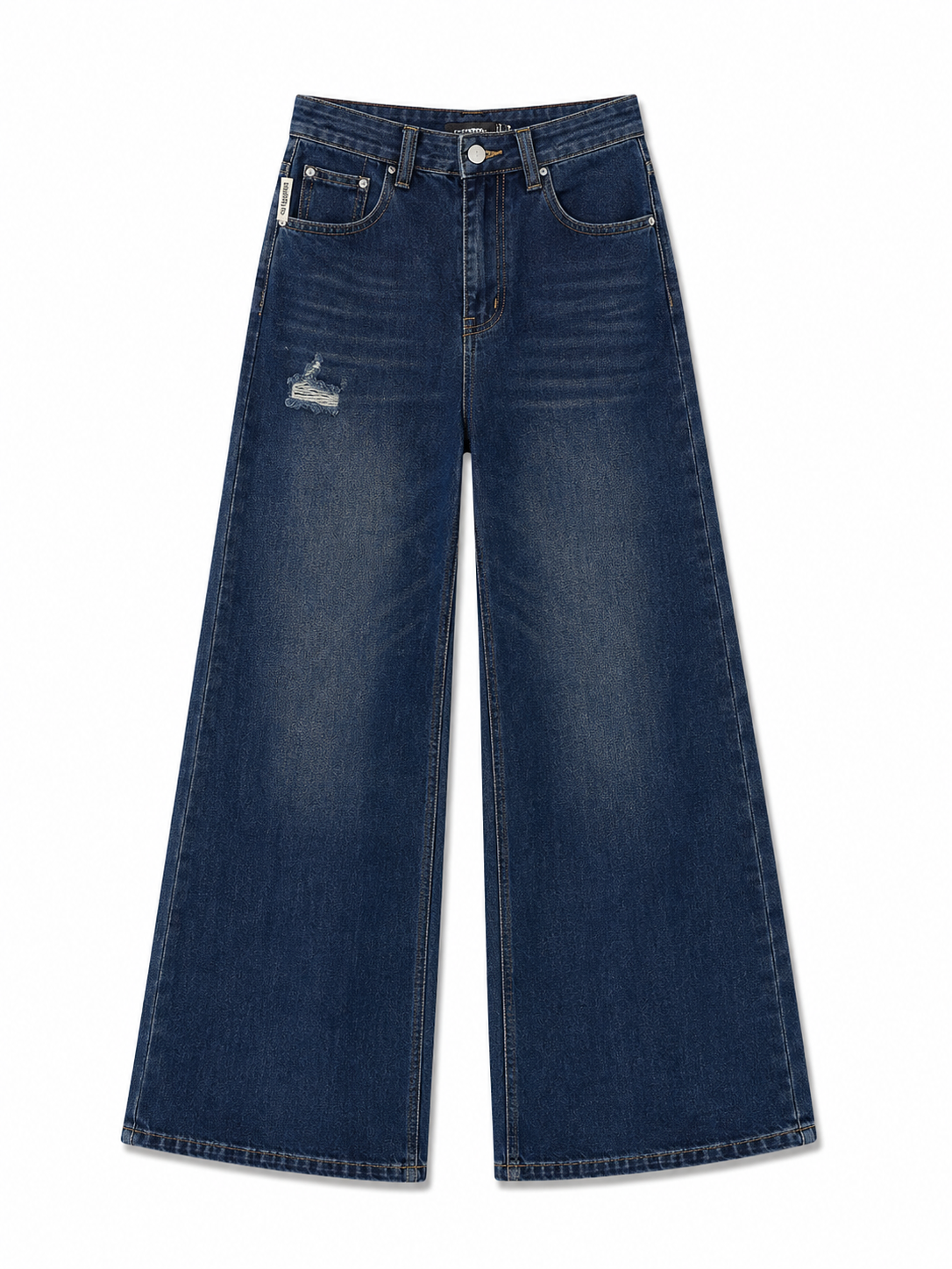 Dark Indigo Straight Leg Jeans