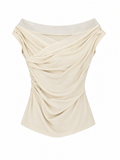 Draped Off-Shoulder Top