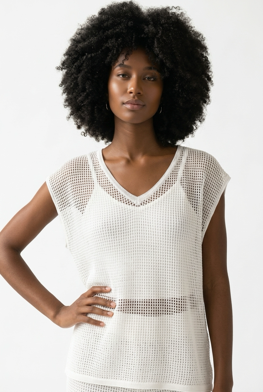 Loose Fit Crochet Top