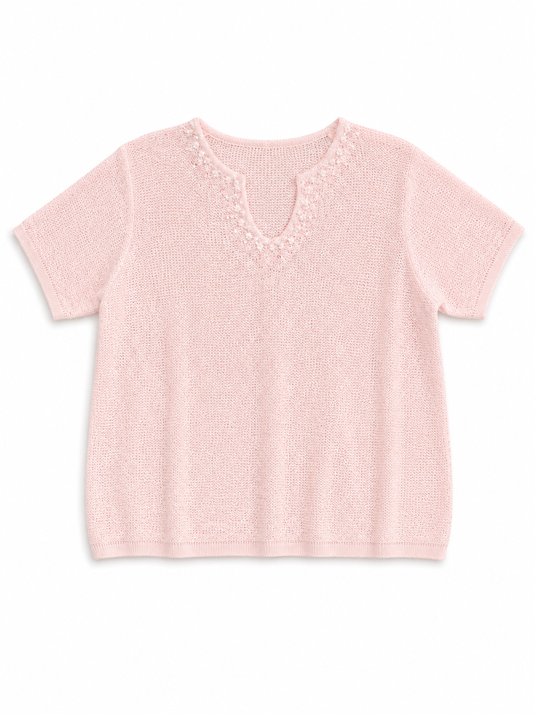 Pearl Trim Knit Top
