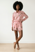 Co-Ord Set of Embroidered Shirt & Short