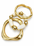 White & Gold Bracelet Trio