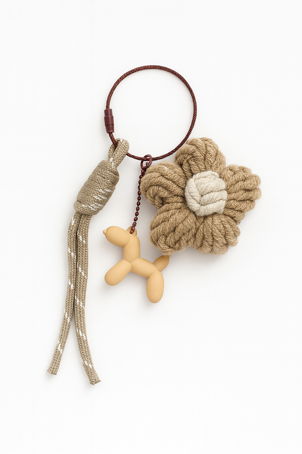 Flower Knit Bags Charms