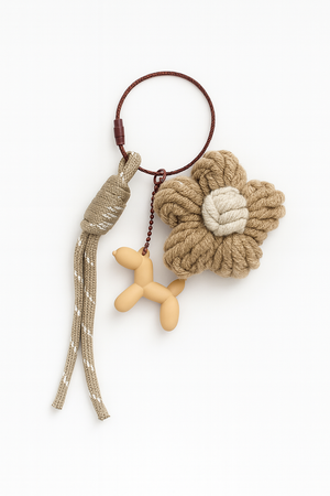 Flower Knit Bags Charms