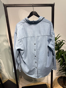 Denim Set Of Shirt & Short