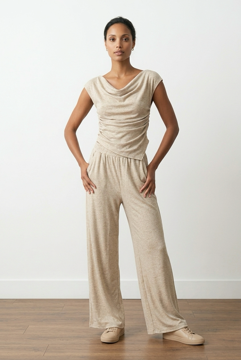 Co-Ord Set of Cotton Top & Trouser
