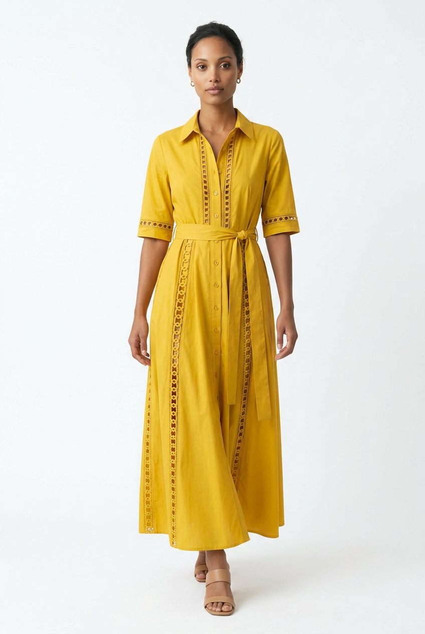 Lace Detail Maxi Dress