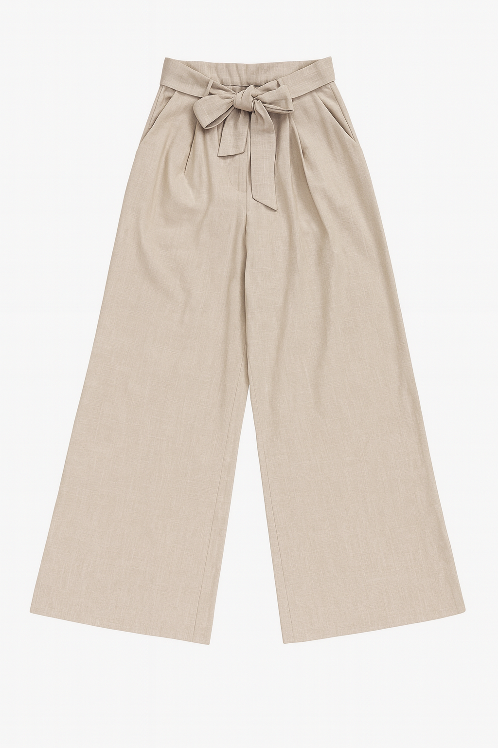 Wide Leg Linen Trousers