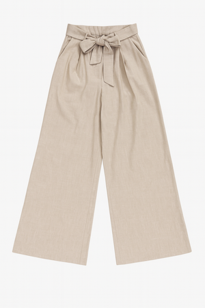 Wide Leg Linen Trousers