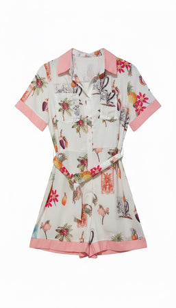 Floral Print Playsuit