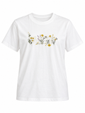 Flower Slogan T-Shirt