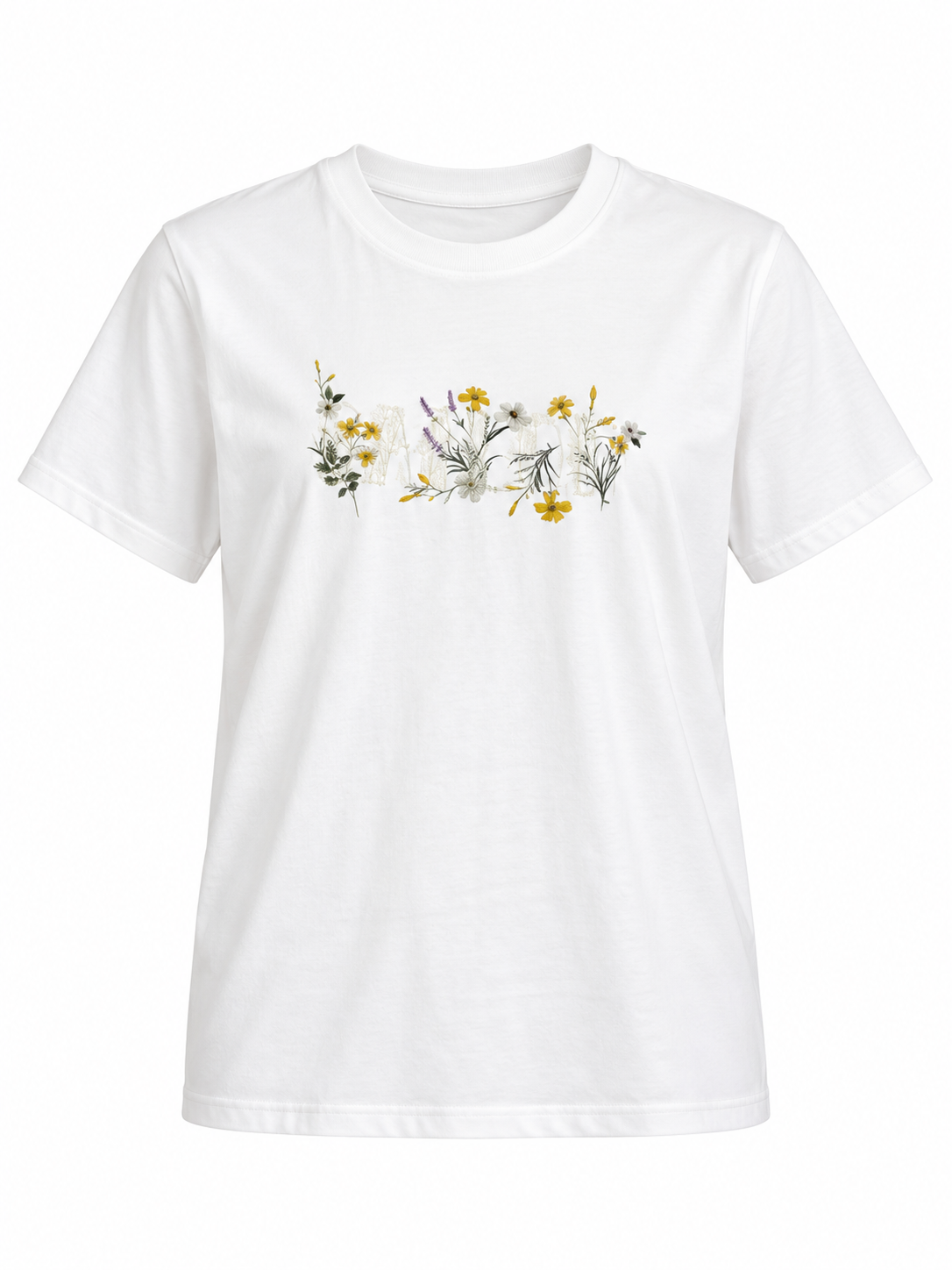 Flower Slogan T-Shirt