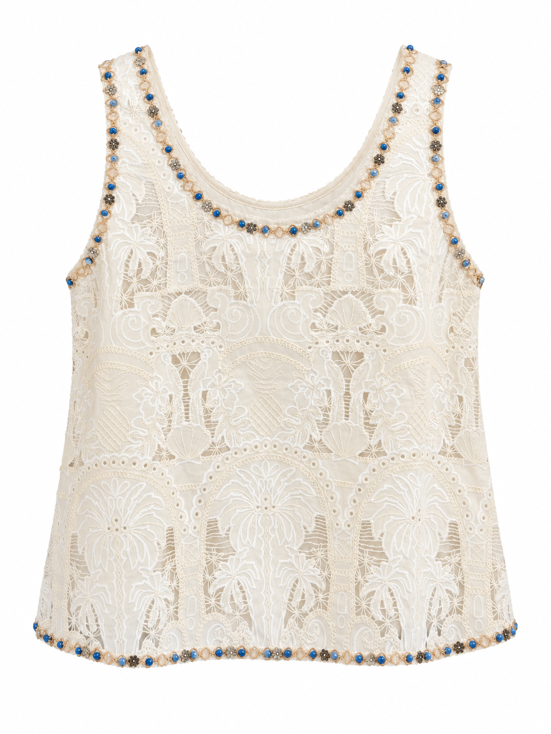 Beaded Embroidered Top