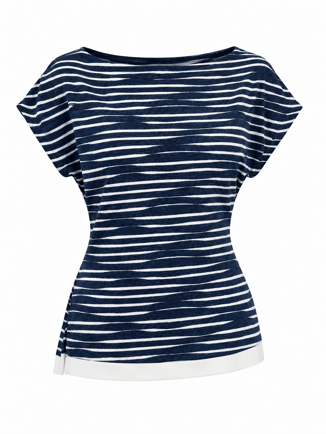 Striped Boat Neck Top