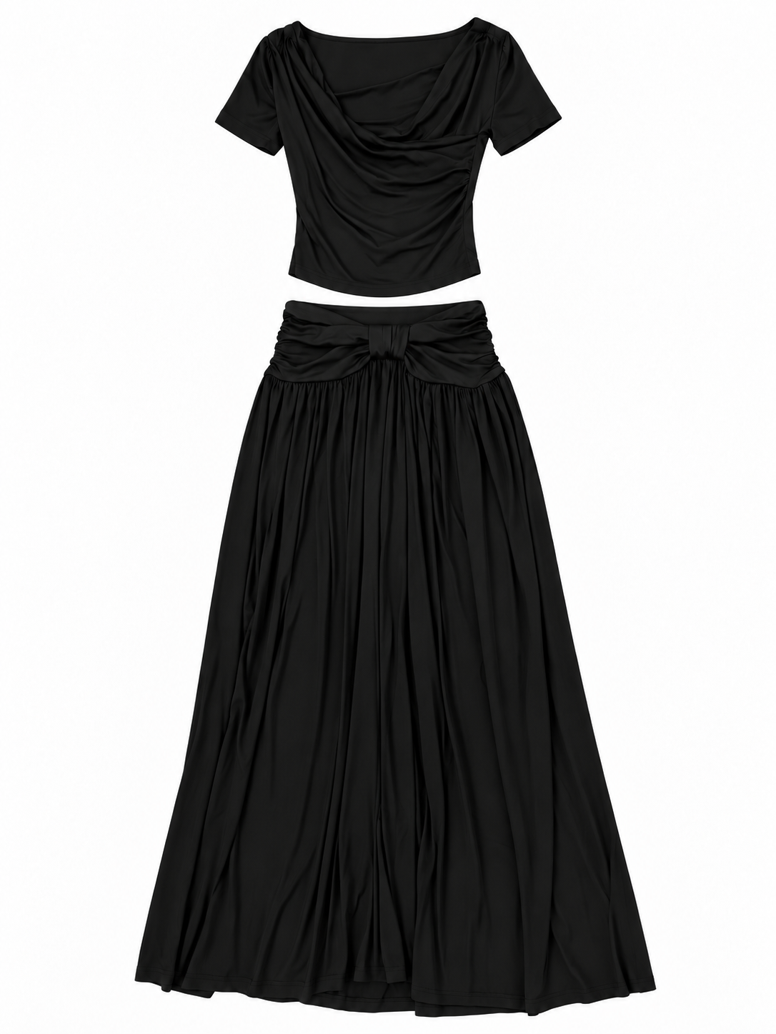 Co-Ord Set of Cotton Top & Skirt