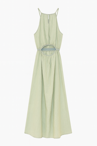 Denim Dress with Open Back