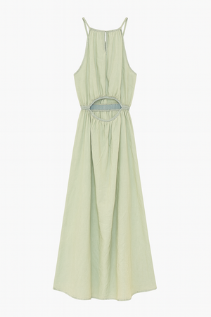 Denim Dress with Open Back