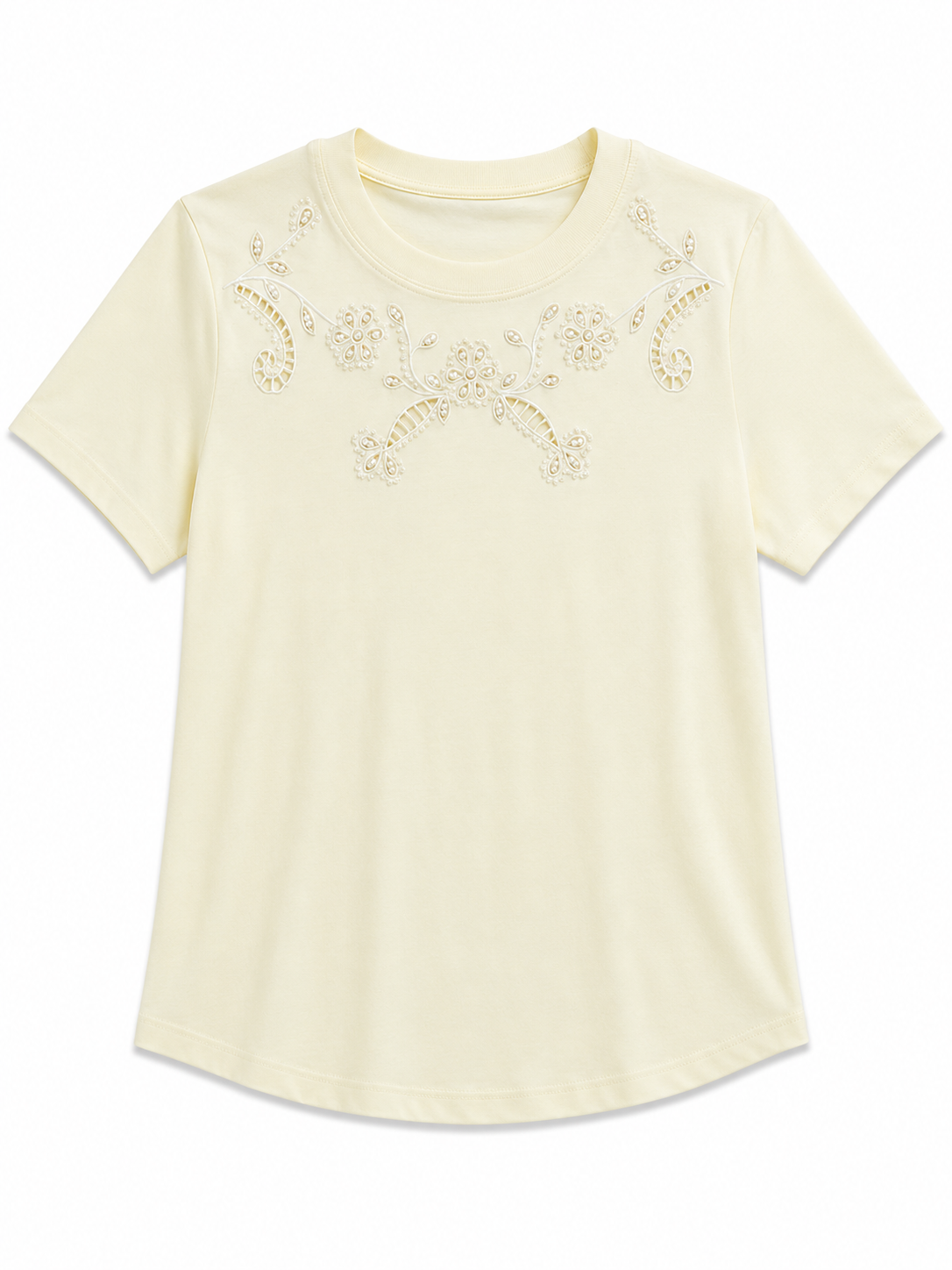 Embroidered Lace T-Shirt