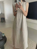 Linen Blend Dress