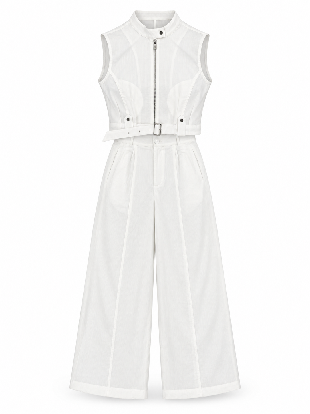 Belted Zip-Up Co-Ord Set