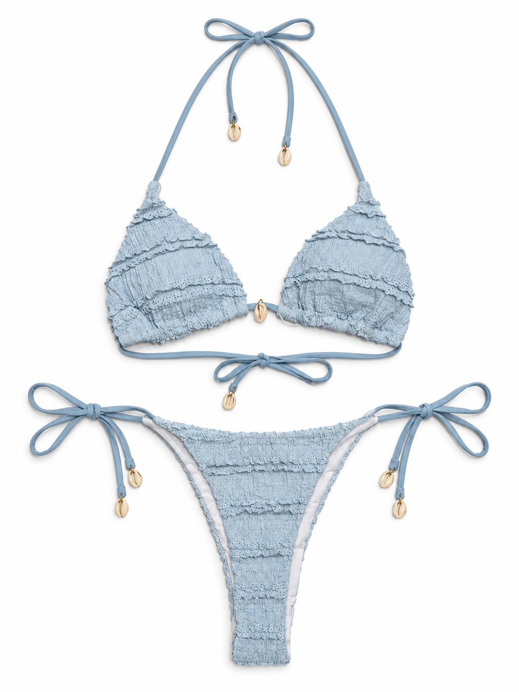 Ruffle & Shell Bikini