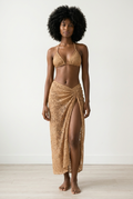 Crochet Bikini & Wrap Skirt Set