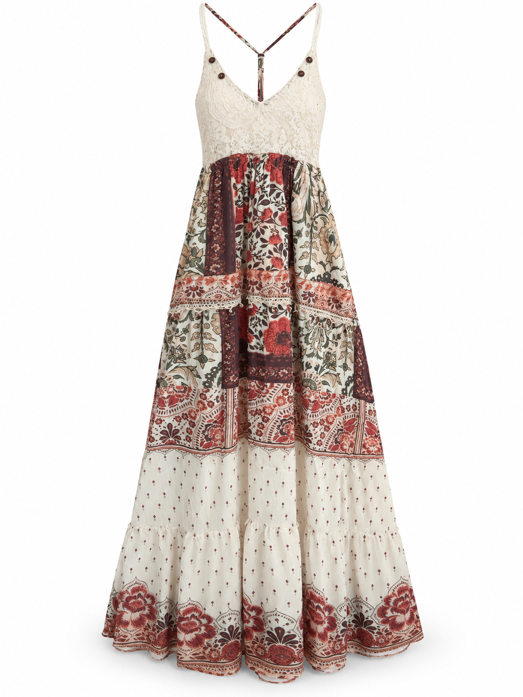 Lace Floral Maxi Dress