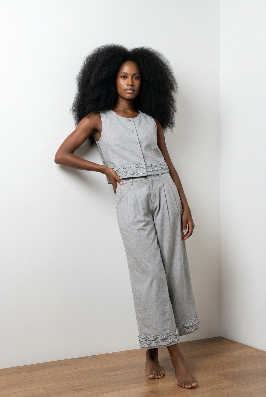 Lace & Ruffle Co-Ord Set