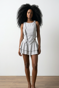 Asymmetric Ruffle Top & Skirt Co-Ord Set