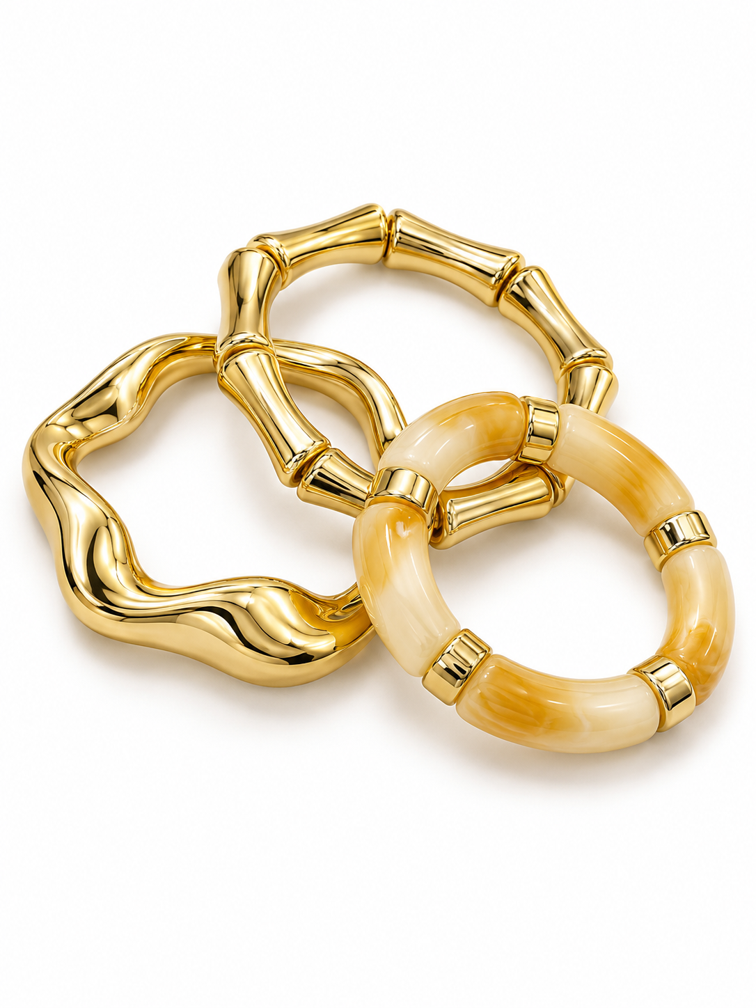Honey & Gold Bracelet Trio
