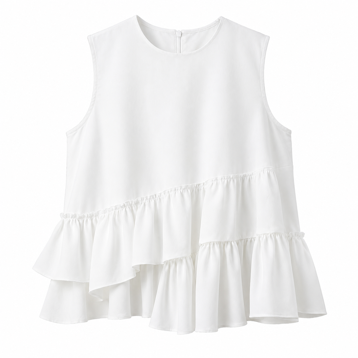 Asymmetric Ruffle Top