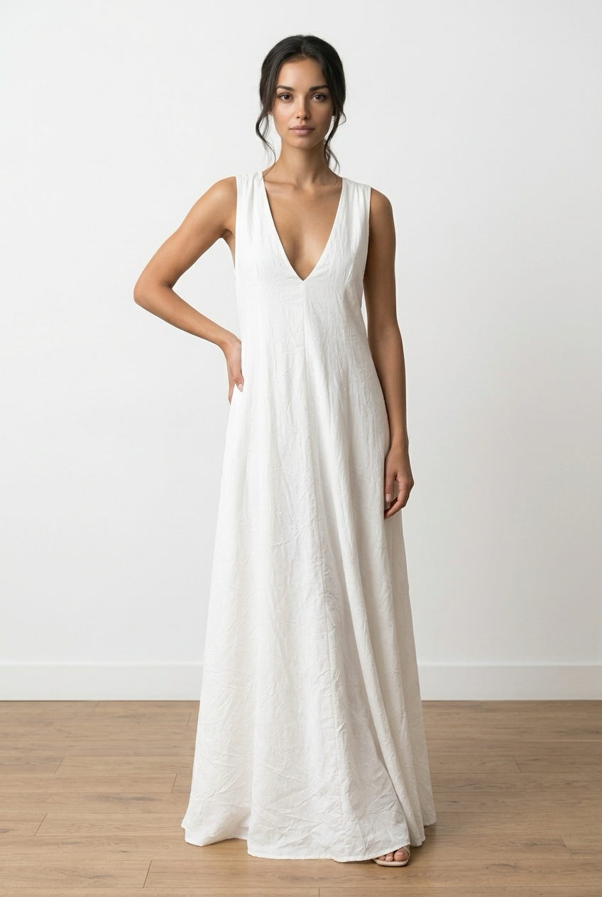 Bow Back Maxi Dress
