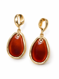 Amber Teardrop Earrings
