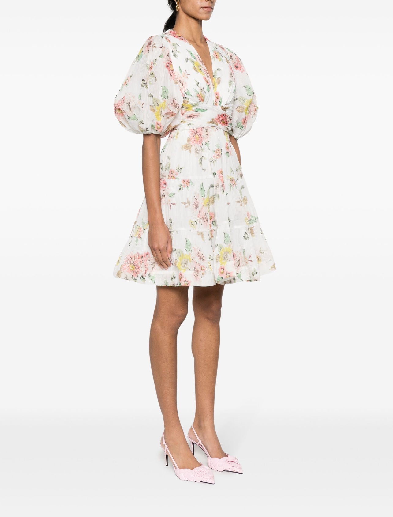 Floral Pleated Dress