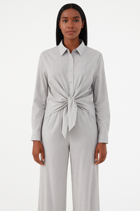 Linen Set of Wrapped Shirt & Trouser