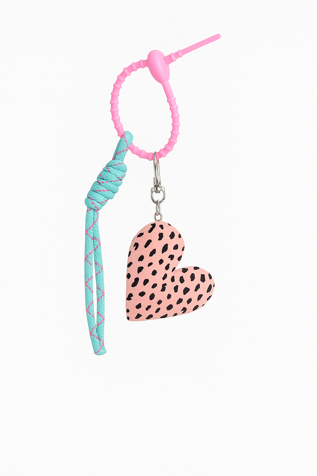 Printed Heart Bags Charms
