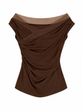 Draped Off-Shoulder Top