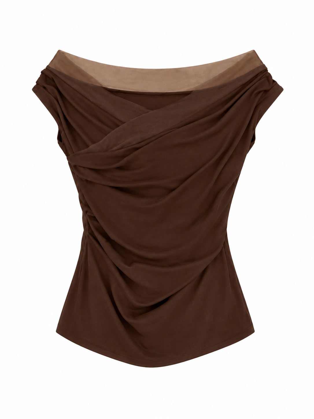 Draped Off-Shoulder Top