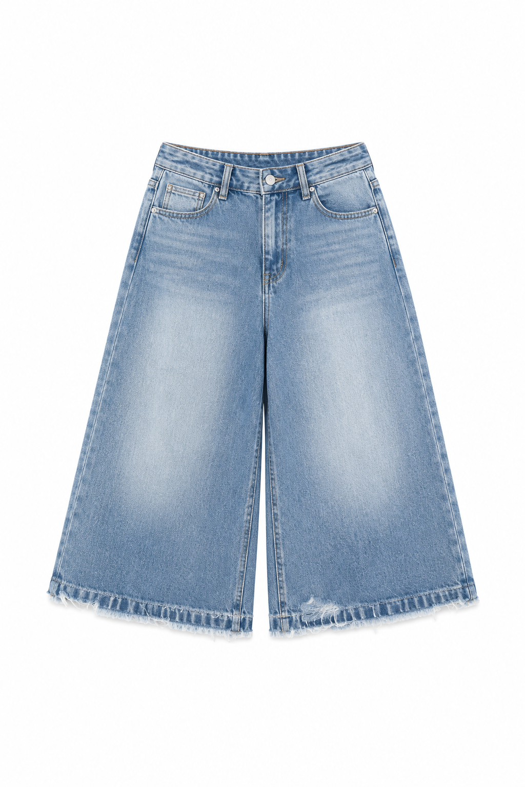 Casual Denim Capris