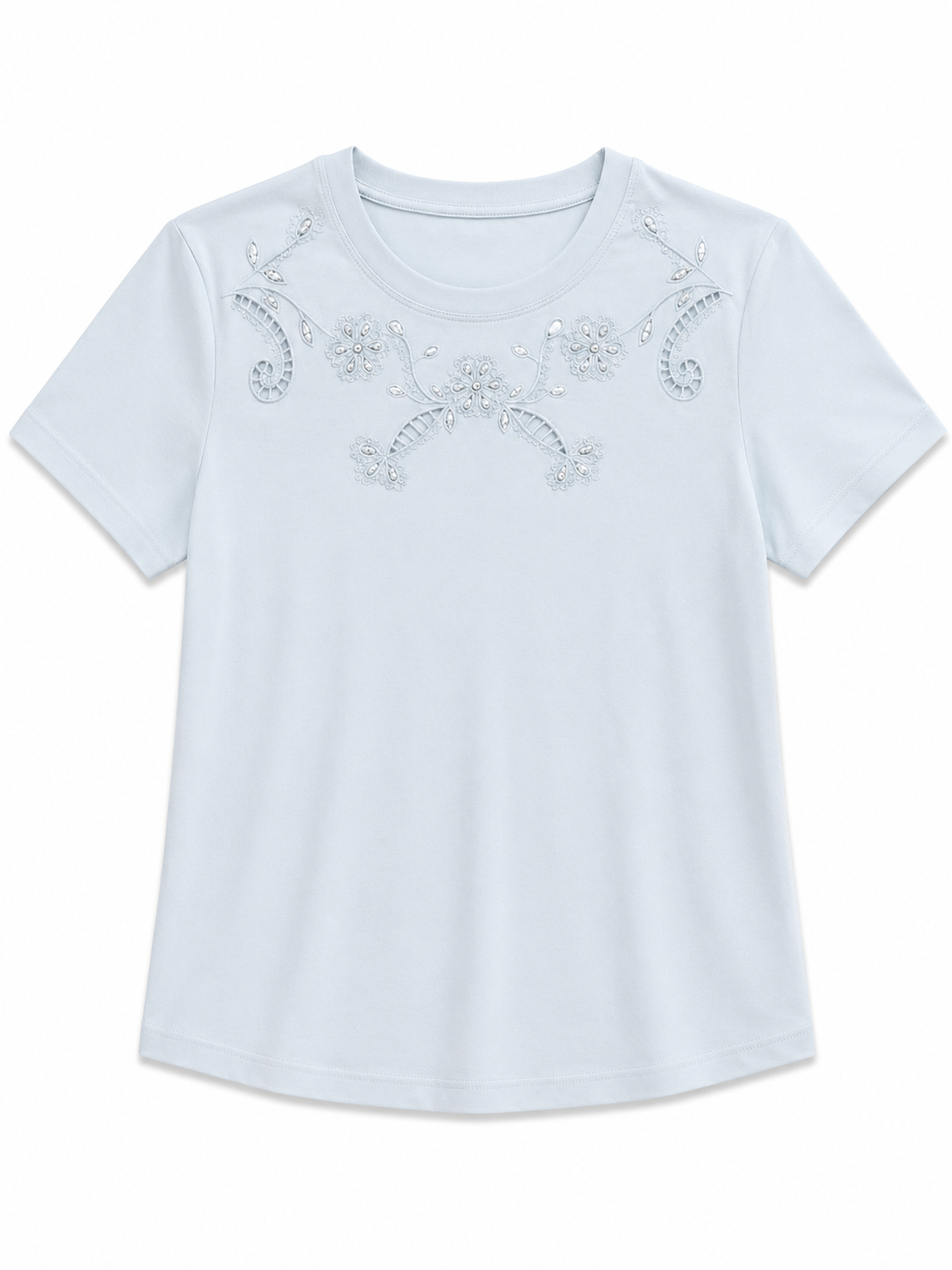 Embroidered Lace T-Shirt
