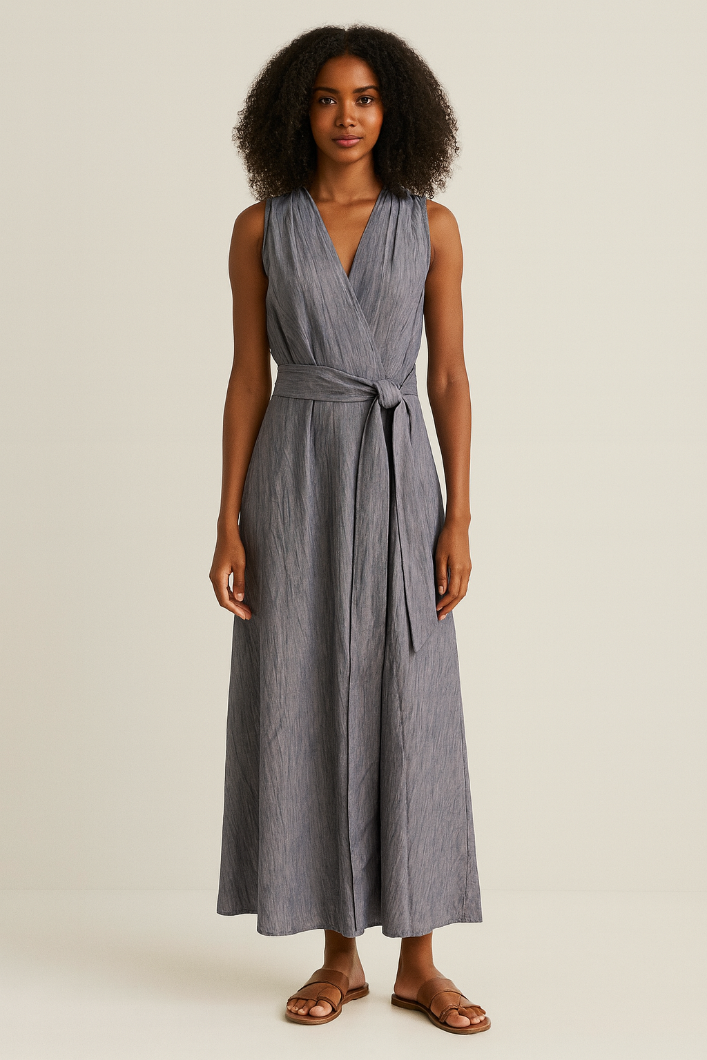 Wrap Midi Dress